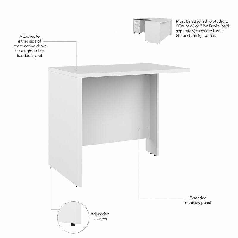Studio C 36W Bridge/Return by Bush Business Furniture