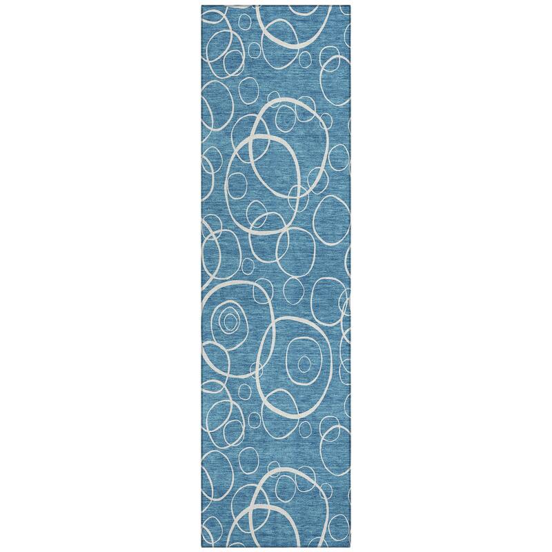 Machine Washable Indoor/ Outdoor Contemporary Nexus Chantille Rug