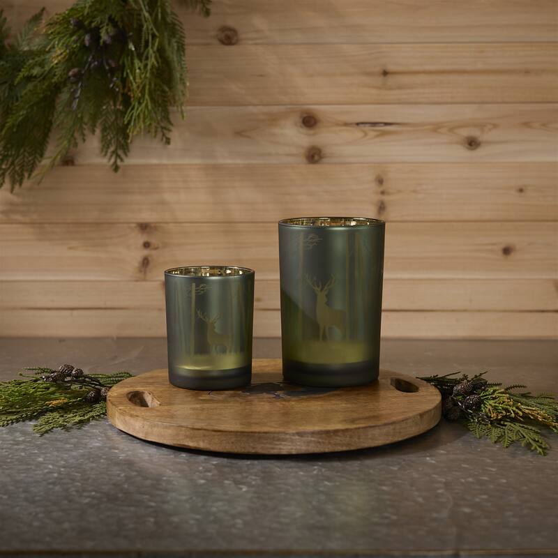 Mossy Oak Deer Candle Holder (Set of 2)