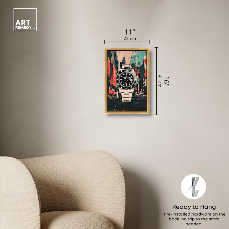 Cityscape Watch Canvas by Art Remedy