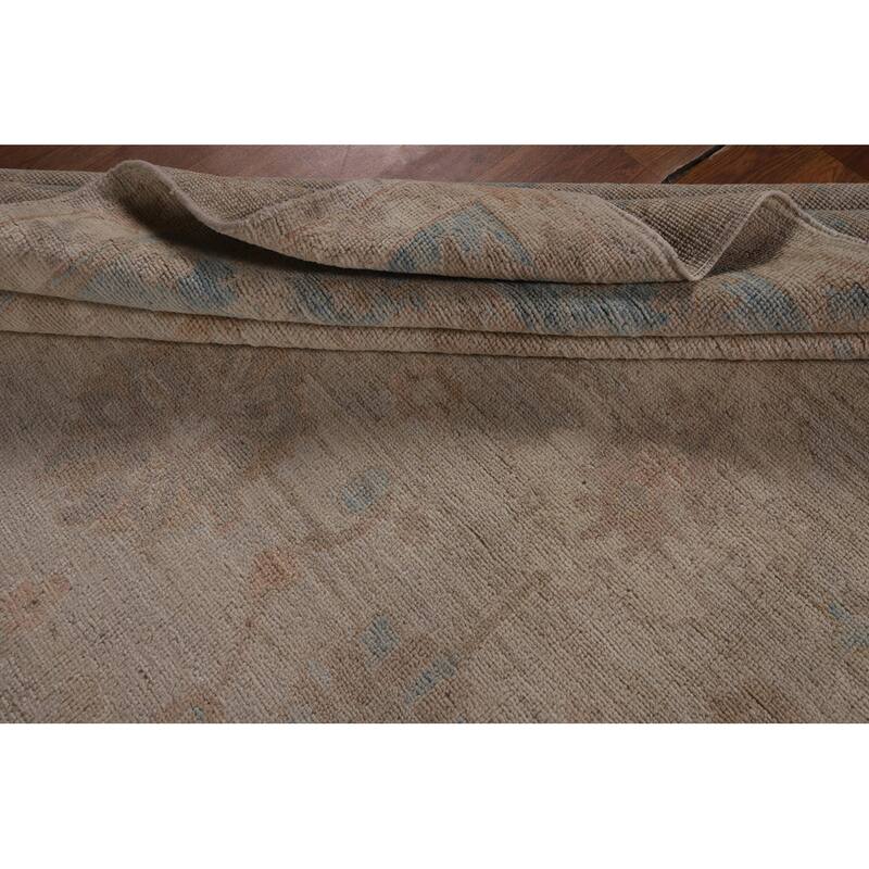 Oushak Turkish Area Rug Handmade Vegetable Dye Wool Carpet - 8'0"x 10'0"