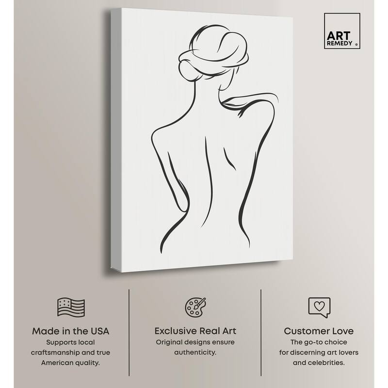 Woman in Contour III Canvas by Art Remedy, Gallery Wrapped