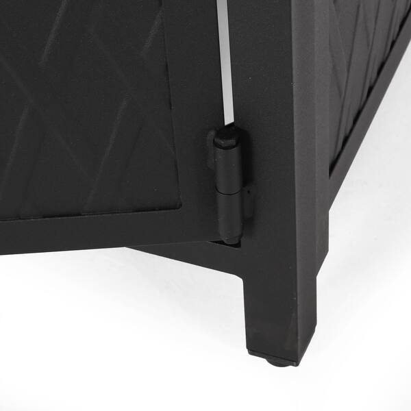 Shop Aspen Outdoor Square Aluminum Fire Pit By Christopher Knight