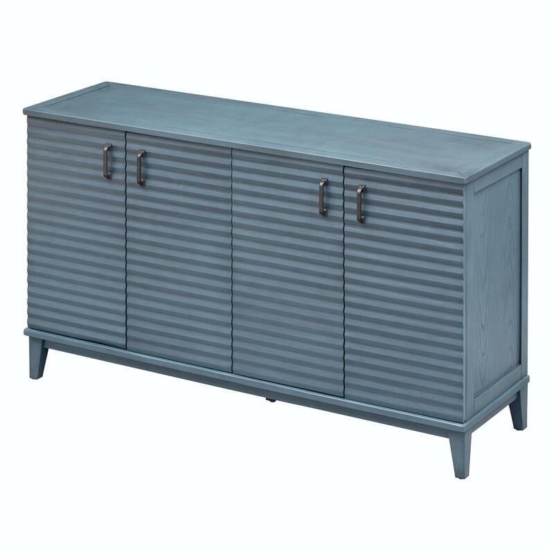 4-Door Sideboard with Large Storage and Adjustable Shelves