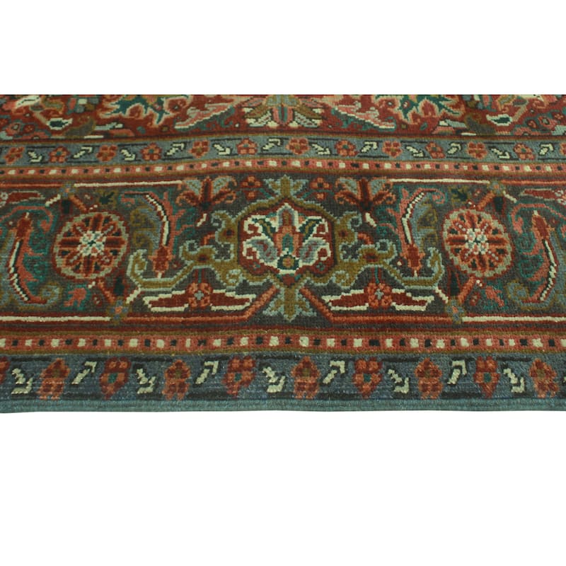 Fine Vintage Heriz Hjalmar Burgundy/Charcoal Rug - 6'7" x 9'2"