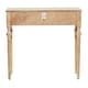 preview thumbnail 18 of 18, Brown Wood Intricately Carved 2 Drawers Floral Console Table