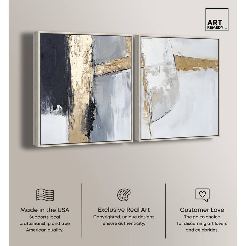 Cracks of Creation II Canvas Set of 2 by Art Remedy