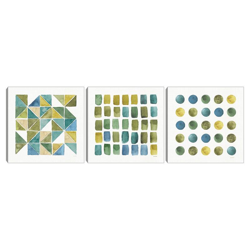 My Greenhouse Geo II,My Greenhouse Geo III,My Greenhouse Geo IV by Lisa Audit Canvas Art Prints