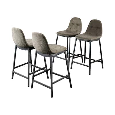 Brno Mid-Century Grey Counter Height Chairs (Set of 4) by Furniture of America