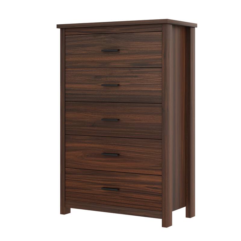 Queen 4PCS Wooden Bedroom Set with Storage Headboard and Charging Station