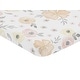 preview thumbnail 2 of 4, Yellow and Pink Watercolor Floral Baby Girl Fitted Mini Portable Crib Sheet - Blush Peach Grey Shabby Chic Rose Flower Farmhouse
