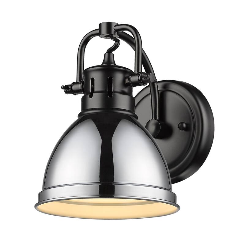 Duncan 1-light Bath Vanity - Matte Black with Chrome