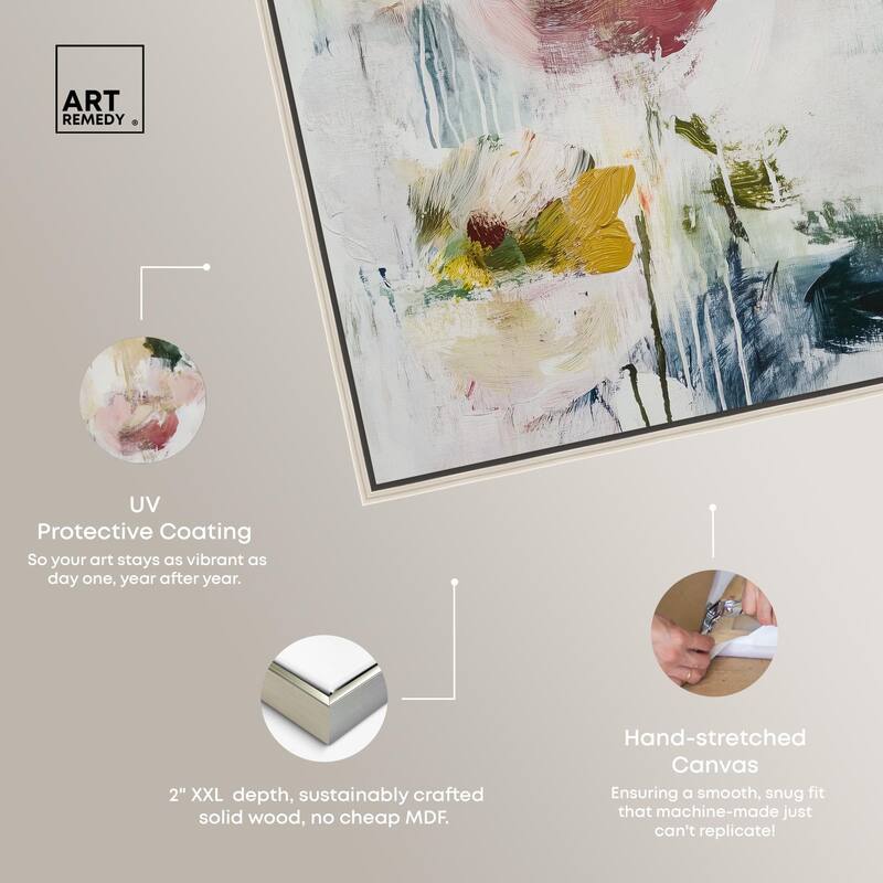 Dripping Colors IV Canvas by Art Remedy