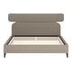 preview thumbnail 2 of 6, Dusa King Bed Olive Brown