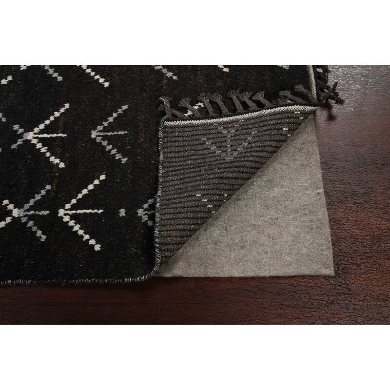 Vegetable Dye Modern Moroccan Berber Oriental Area Rug Wool Handmade - 4'6" x 6'11"