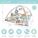 preview thumbnail 2 of 3, The Peanutshell Safari 123 7-in-1 Activity Play Gym & Play Mat for Baby - Blue