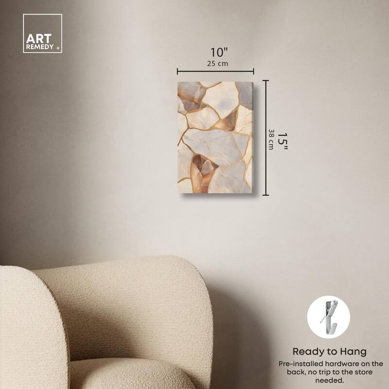 Textured Earthy Tones II Canvas by Art Remedy, Gallery Wrapped