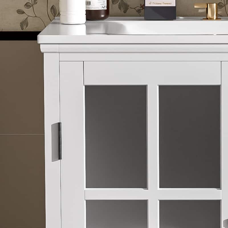 30"Freestanding Bathroom Vanity with Ceramic Sink