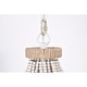 preview thumbnail 10 of 9, Sabina 14 Inch Bohemian Style Antique White Pendant Chandelier 3-Light
