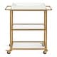 preview thumbnail 23 of 24, Kate and Laurel Giles Metal Bar Cart with Tray - 28x13x30