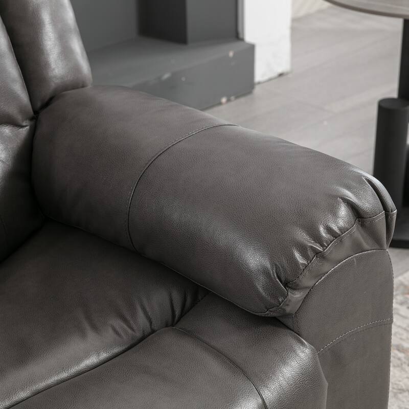 2 Seater Home Theater Recliner Manual Recliner Chair with a Storage Box and Two Cup Holders for Living Room,Bedroom