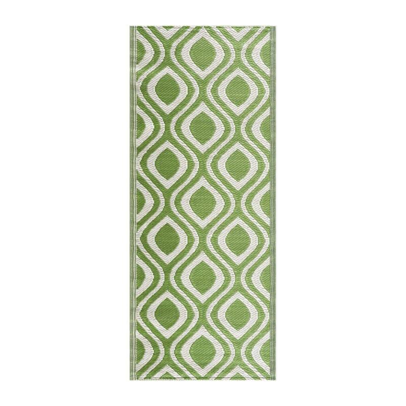 Playa Rug Outdoor Recycled Reversible Plastic Folded Mat/Rug Venice Collection Lightweight & Weather, Water and UV Resistant