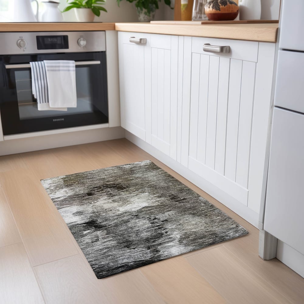 Machine Washable Indoor/ Outdoor Chantille Modern Ombre Rug