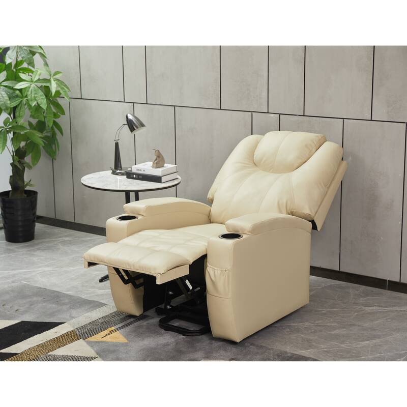 Power Lift Recliner Chair PU Leather for Elderly