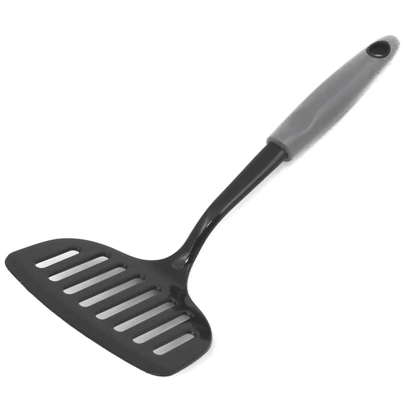 Chef Craft 12" Select Nylon Jumbo Wide Slotted Turner Spatula - Grey - 3 Pack