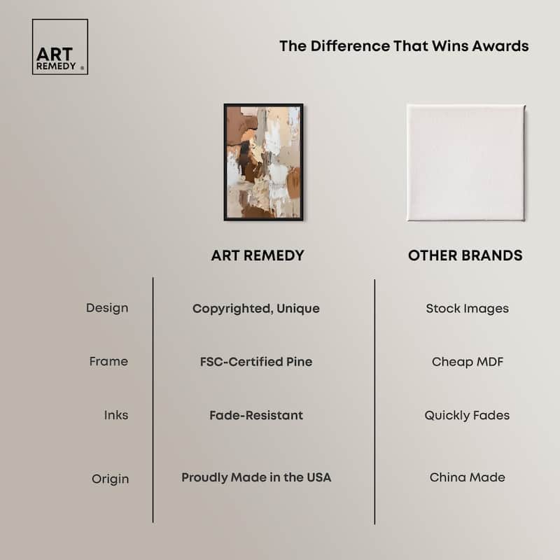 Beige Variations Canvas by Art Remedy