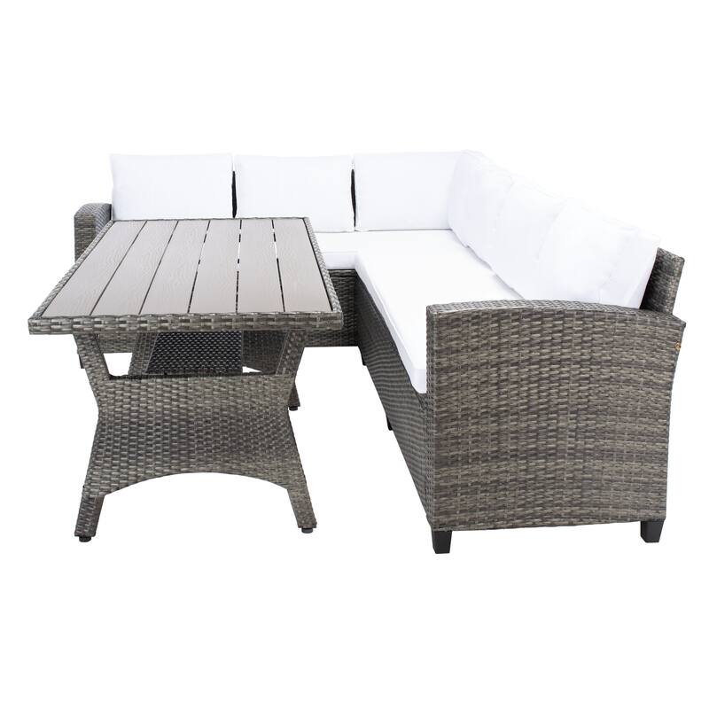 SAFAVIEH Outdoor Living Jovita 3-Piece Sectional Set