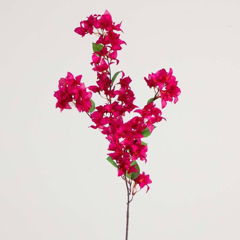 Bougainvillea Blossom Artificial Floral Stem Sprays - 47" - Pink - Set of 3