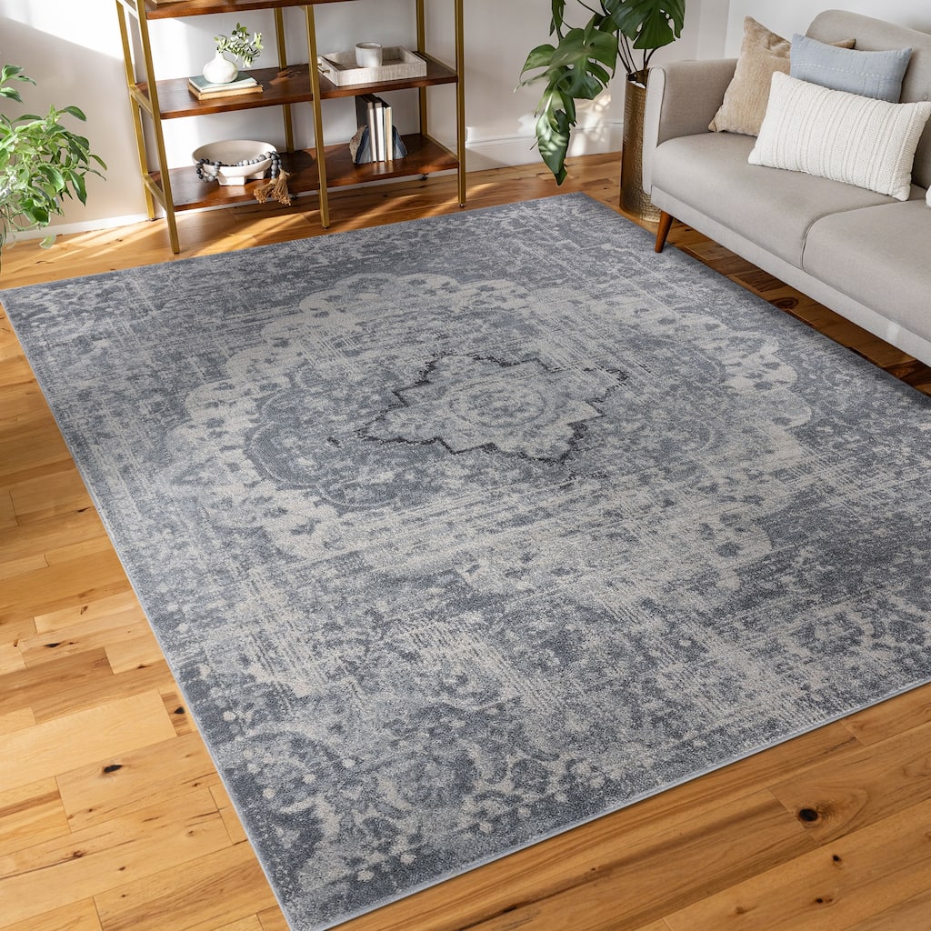 Gematria Bohemian & Eclectic Medallion Indoor Area Rug