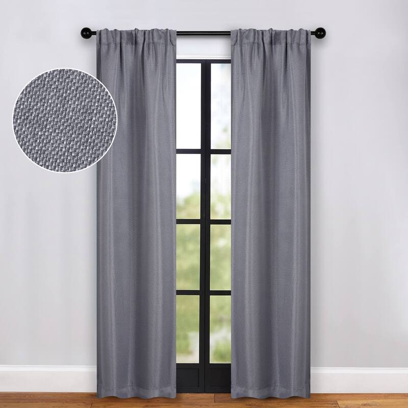 Superior Jaxon Washable Room Darkening Curtains, Set of 2 Panels