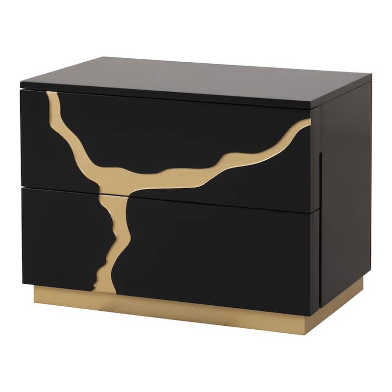Furniture of America Kismet Modern 5-Piece Black Wood Platform Bedroom Set