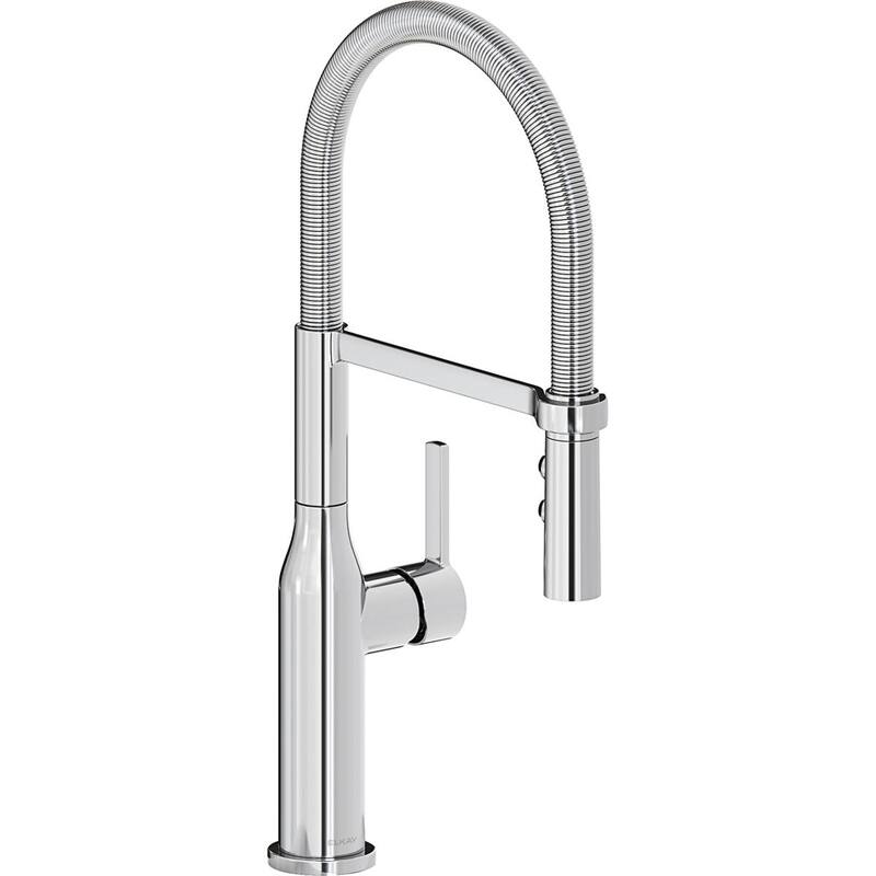 Elkay Avado Single Hole Kitchen Faucet with Semi-professional Spout and Forward Only Lever Handle - Chrome
