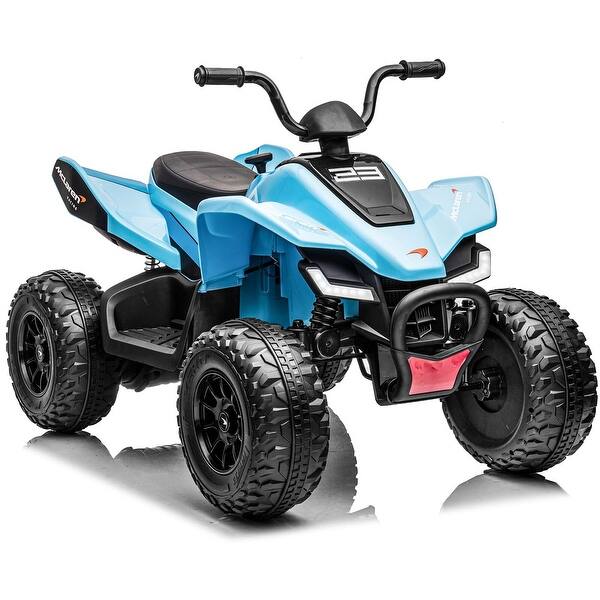 slide 2 of 7, Kids Ride on ATV, 24V Battery Powered Kids Electric Vehicle Blue