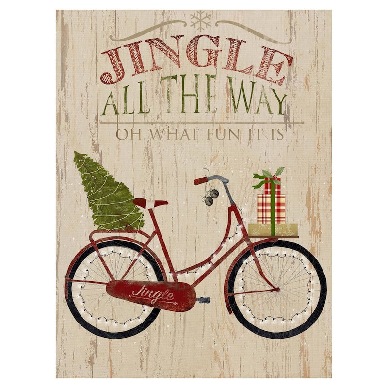 Bicycle Jingle Canvas Art Print
