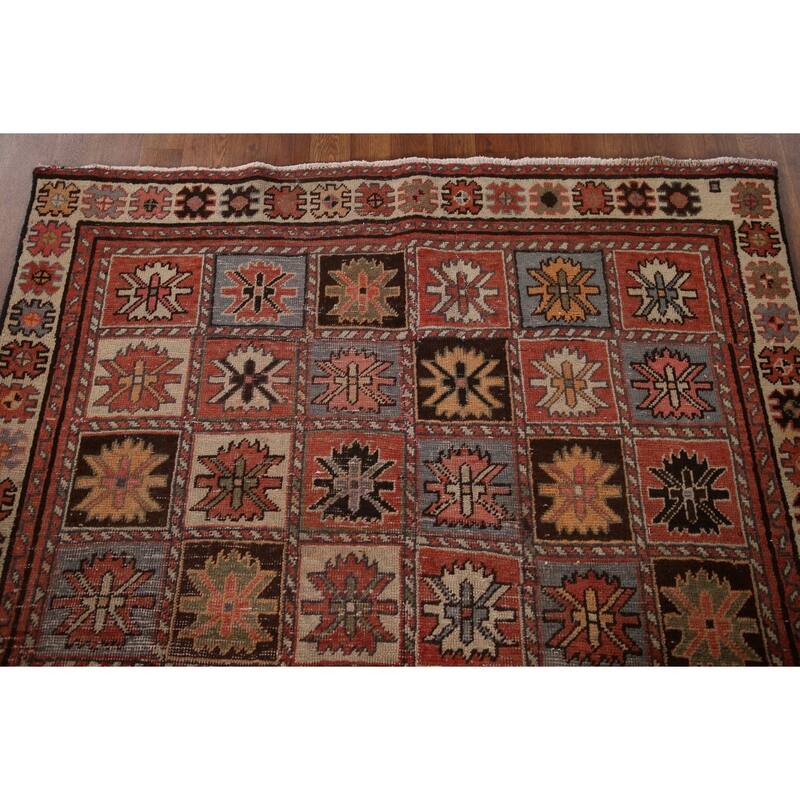 Vegetable Dye Bakhtiari Persian Antique Area Rug Handmade Wool Carpet - 4'6"x 9'3"