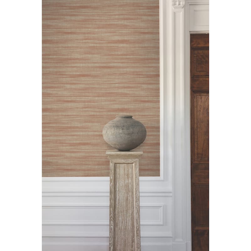 Ronald Redding Brushed Linen Brick Wallpaper