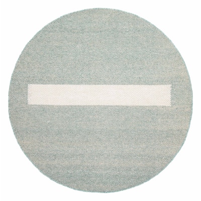 ECARPETGALLERY Braid weave Sienna Teal Wool Rug - 5'11 x 5'11