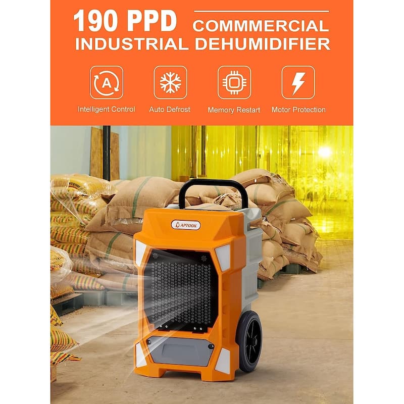 190 PPD Commercial Dehumidifier with Pump and Drain Hose