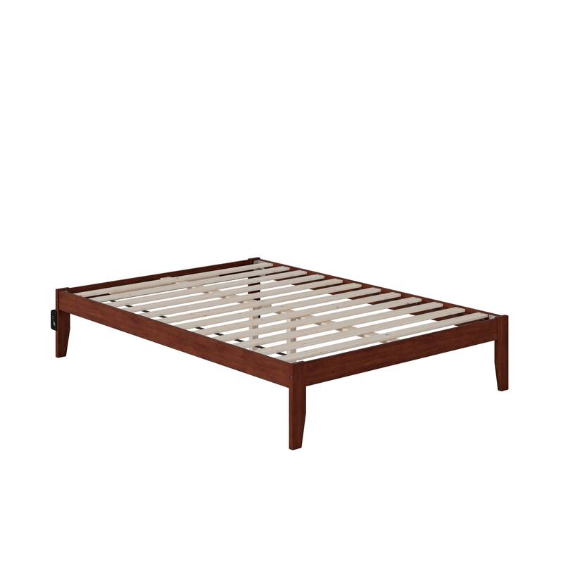 Full Bed with USB Charger - Simple Design, Strong Slat Kit, No Foundation Needed