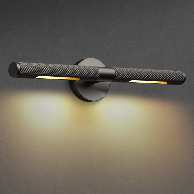 KAYLA 24 in. 1-Lights Gold Modern Vanity Light with Rotatable 360 Design(Set of 1)