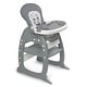 preview thumbnail 8 of 27, Badger Basket Envee II Baby High Chair with Playtable Conversion White/Grey