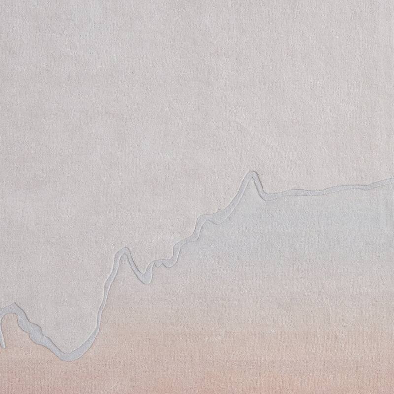 HomeRoots Ombre Casual Rectangle Area Rug