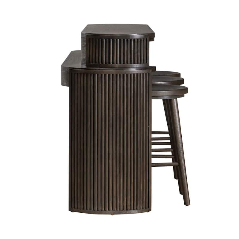 Liberty Furniture City View 4 Piece Table Set with Console Bar, 3 Stools - Width 78" x Depth 20" x Height 37"