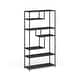 preview thumbnail 1 of 8, Zaur Urban 6-Shelf Grey Metal Open Back Tiered Bookshelf by Furniture of America Grey