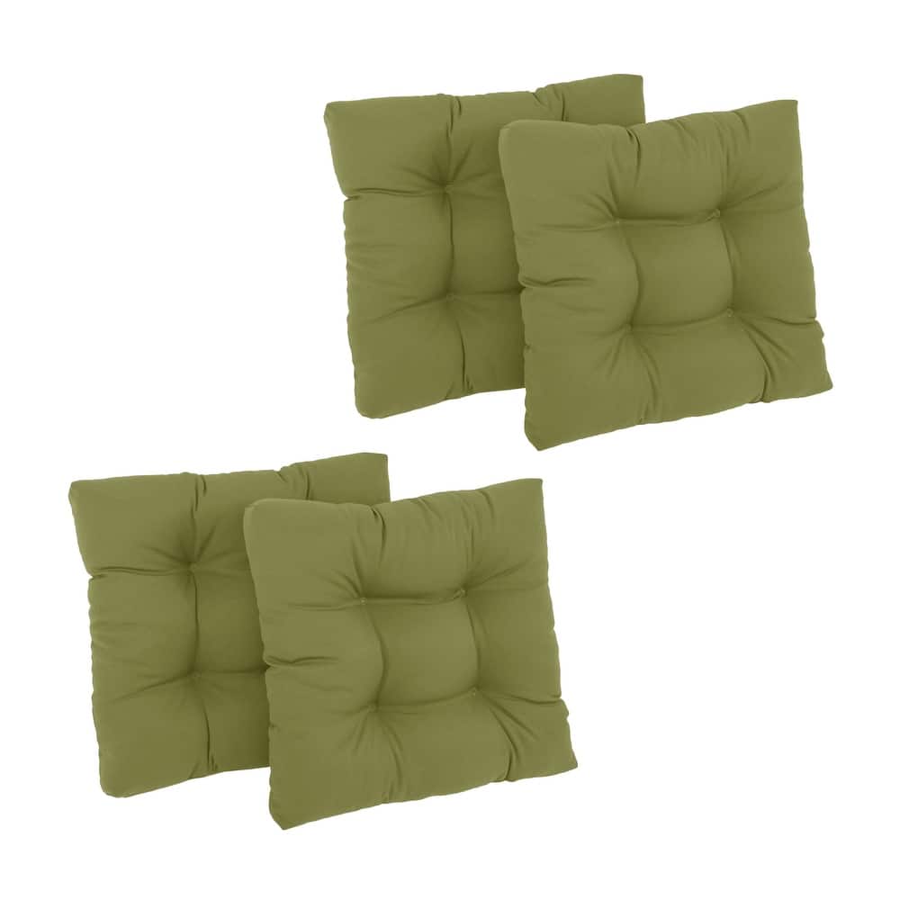 19-inch Twill Square Chair Cushion (Set of 1, 2, or 4) - 19" x 19"