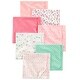preview thumbnail 1 of 2, Simple Joys by Carter's Baby Girls' 7-Pack Flannel Receiving Blankets - Medium